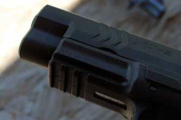 The front serrations allow for even more options for manipulation.