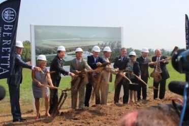 Beretta Breaks Ground in Tennessee With a flip of some dirt, Beretta breaks ground in Gallatin, Tenessee.