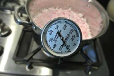 You need a good thermometer with the appropriate temperature range. 