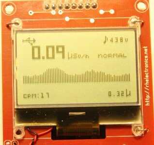 Prepping 101: DIY Radiation Geiger Kit V2 This VII device has the same basic layout and features as the VI. The bottom right is the accumulated dose, and it gives you a graph as well.