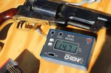 With 60 grains of Hodgon pellets, speeds were a bit higher. 