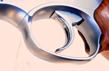 The trigger has been recontoured and polished.