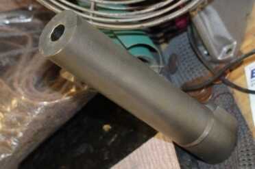 This is what the barrel blank looks like before profiling.