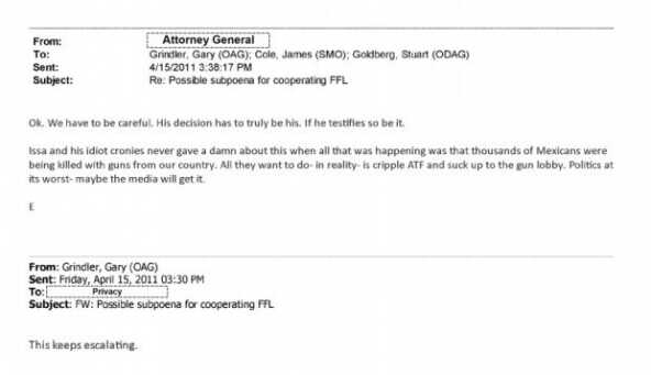 Holder's email.  (Photo: The Blaze)