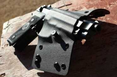 The 2A holster has a serious bend, which explains why I was asked about the size of my waist.