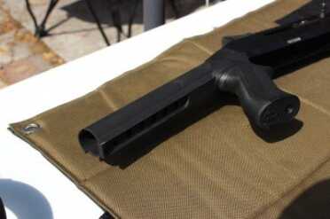 Benelli M4 Raven Stock from ATI The new tube, ready for the stock.