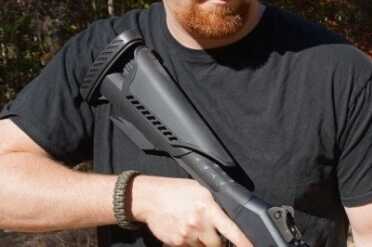 Benelli M4 Raven Stock from ATI The adjustable length of pull is a big benefit.