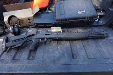 Benelli M4 Raven Stock from ATI Once it's all together, the Raven's look is cohesive, and more aggressive than the stock M4.