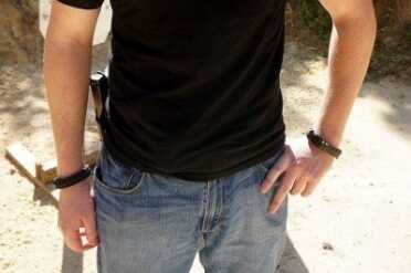 Don't let the GLOCK on his hip fool you. There's a GLOCK 19 front and center.