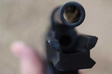 The rifling in the fixed barrel is cut for one twist in XX inches. 