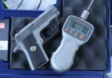 My test gun trigger breaks crisp and clean at 6 plus pounds.