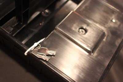 There is a key backup, too.