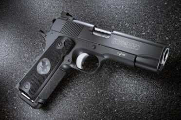 The Guns & Ammo Signature Nighthawk 1911 is being auctioned now on GunsAmerica.com.