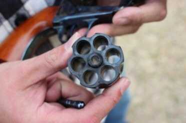 Cylinder after about 100 rounds.  Smokeless powder. It would not look that clean after 100 black powder rounds. 