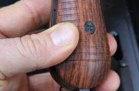 9 Broomhandle Mauser is Full Auto! - No Grownups Allowed! The grip is actually plastic, but you would swear it is wood in both look and feel. They did an incredible job with the overall fit and finish.