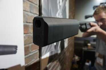 12 Gauge Shotgun Silencers OMG! - SilencerCo Salvo 12 - SHOT Show 2015 The Salvo 12.