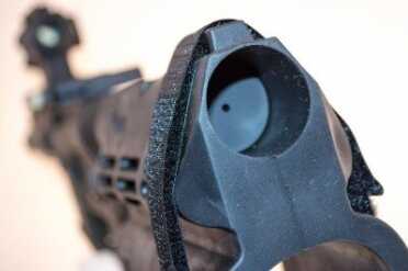 The Sig brace just slides over the buffer tube.