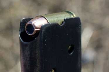 I did shoot some HP for this review and about every 10 or so round would hang up. FMJ is the way to go here. 