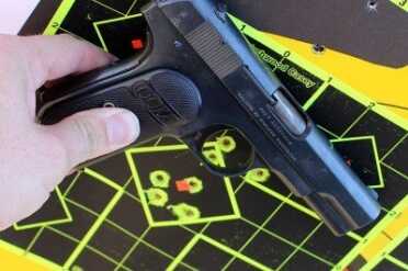 Fast shooting from 15 yards. 