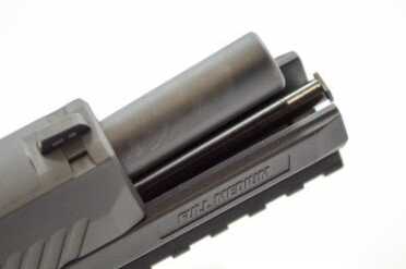 The guide rod is also made from steel.