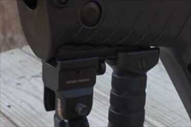 Israel Defense Forces IWI Tavor Review With the A*B Arms rail section below the barrel, you have even more space to add on extras.