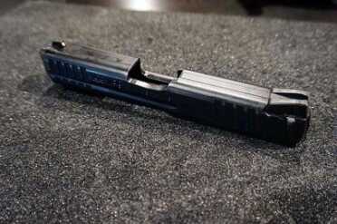 The VP9's sights are meant to be snag free, which makes them less-than-perfect for one handed manipulation. 