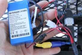 This is the mess of wires that is inside that black hang sack on the side of the gun. 