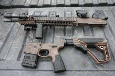 One of the benefits of the comact package is that it breaks down into managable parts that are very easy to conceal. 