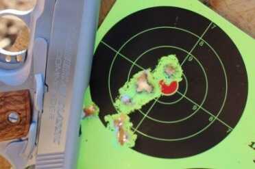 I tend to drop shots with commander sized 1911s. 