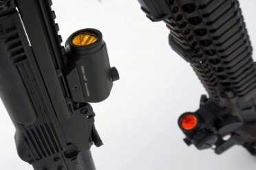 The Primary Arms Micro Dot--Easy on the Wallet The reflective coating on the front lens cuts glare, but adds color.