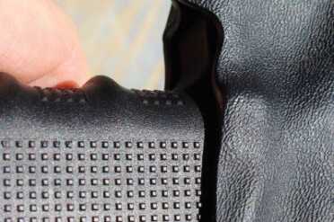 And the holster covers the mag release, too, which is an extra safety measure.