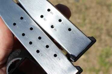 The flush-fit mag and the extended mag. One in the gun, one in the pocket.