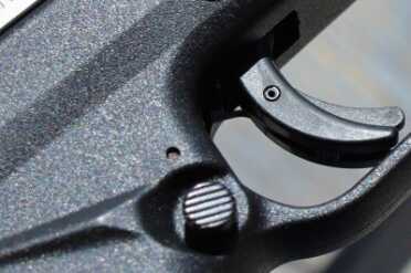 The mag release is prominent, and the rise in the grip points the thumb directly to it. 