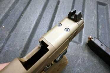 Suppressor height sights and a milled top for red dots--standard.