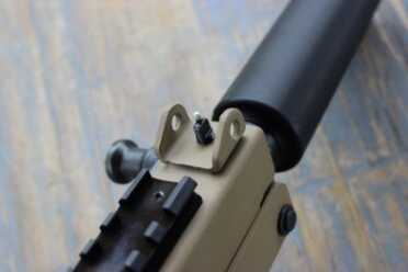 A True Masterpiece? The Masterpiece Arms 30DMG The front sight post.