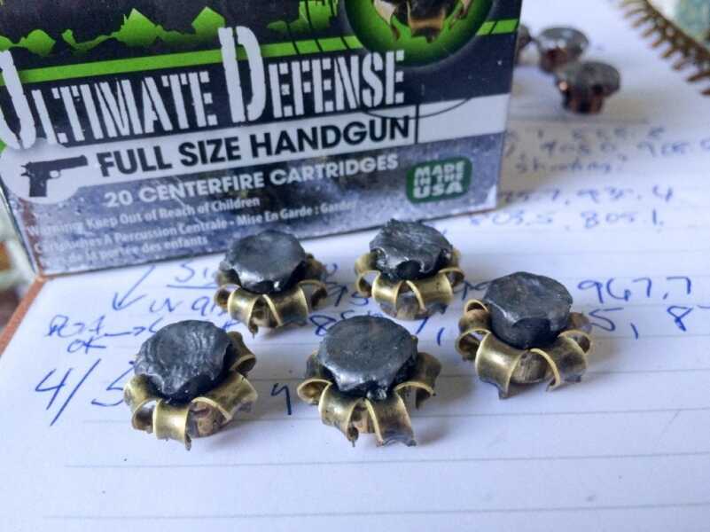 Ammo Test: Remington Ultimate Defense 9mm 124 Grain Full Size Handgun Expansion results were impressive, to say the least.