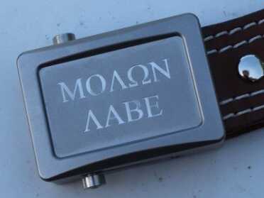 Since it is my gun belt, I thought I'd take it all the way.