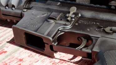 The magwell is specifically made for the 9mm magazines - not filled or adapted from a standard lower.