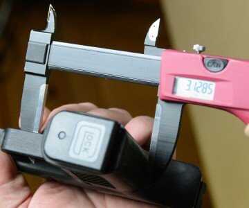 The Timberwolf's grip is reduced, which shortens the length to the trigger and reduces the bulk in the palm of your hand. 