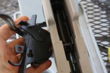 M1A Sniper/Competition Rifle - New Adjustable Precision Stock - Scope Installation & Range Report If you read my original Archangel article, I had to shave these two pads down to fit the stock to my Socom. These OEM stocks must have a slightly different spec because they are not shaved.