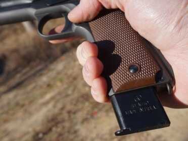 Auto Ordnance 1911A1 Review One thing I miss is a beveled mag well. The original design is hardly user-friendly.