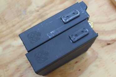 The rear of the steel mags. These are solid box designs that can take a beating.