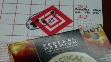 The best group (of many) was produced by Federal Premium HST. Seems the VP40 likes defense loads.