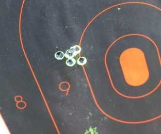 This group is from 50 yards, off my toolbox. I went to the range with the idea of just running some rounds through, but I was blown away at how easy it was to group.