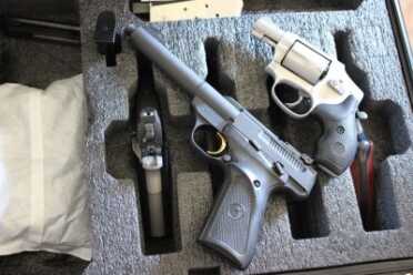 The revolver case is ideal for longer pistols, too.