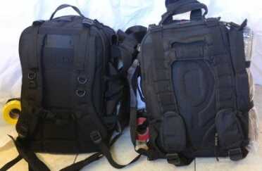 It took me probably twenty hours of research and ordering things to build twin packs for attending to a serious trauma event. You can see the triage tape I covered in a recent article on the sides. 