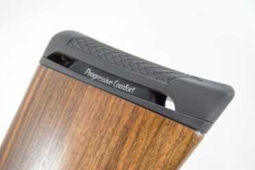 Benelli 828U--The Future of the Over-Under Shotgun Most of the Progressive Comfort recoil system is inside of the stock.