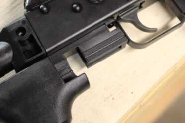 And you can pull off the stock easily. This lets you move between the Bump Fire and the standard stock in minutes.