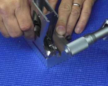 Work done on the rails is very delicate and deliberate. With lots of measuring!