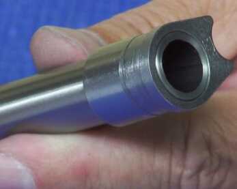 The Kart barrel is fit precisely to the bushing and to the gun. 